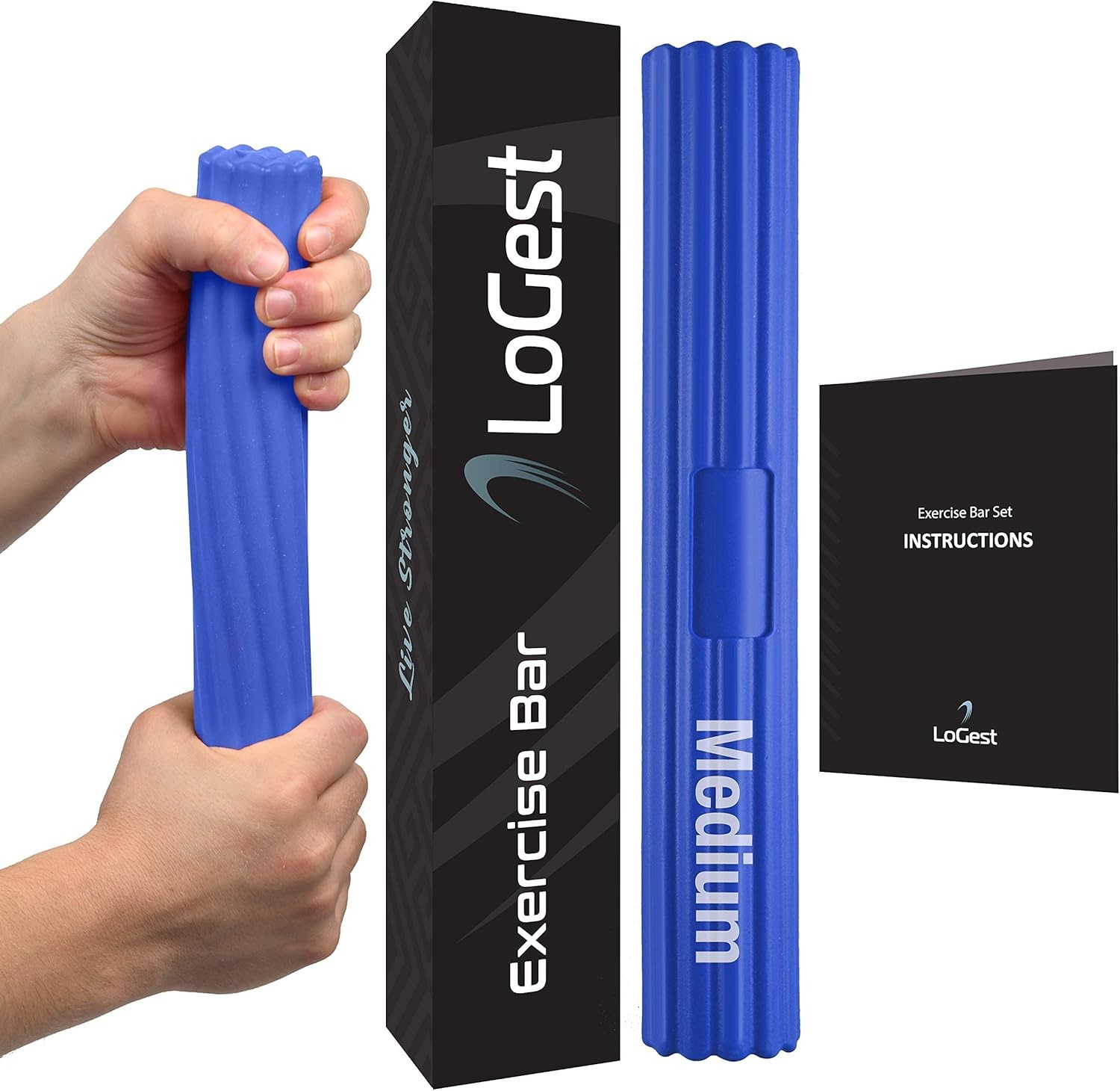 Twist Hand Exerciser Bars for Physical Therapy - Relieves Tendonitis Pain
