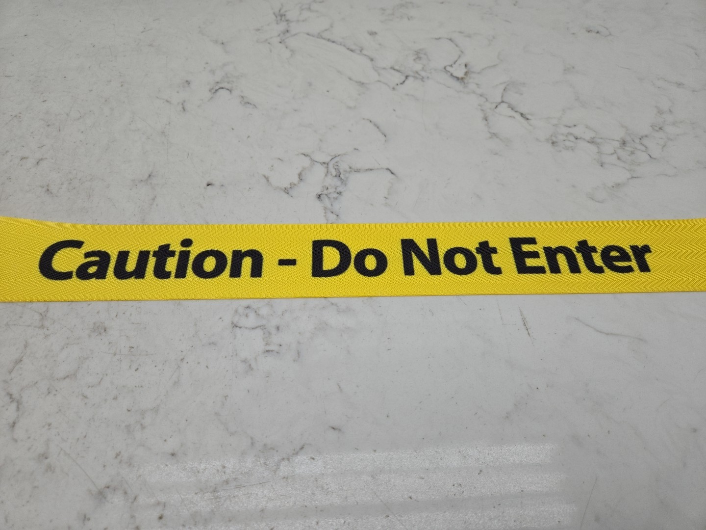 Tensabarrier Retractable Belt Barrier Caution Do Not Enter 7-1/2ft Plshd Chrome
