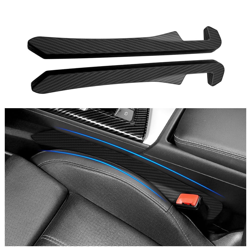 Junecarp 2PCS Car Seat Gap Filler - Elastic Car Seat Gap Filler Organizer Uni...