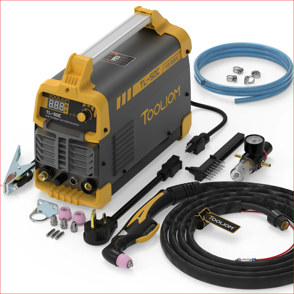 TOOLIOM TL-50C Non High Frequency Plasma Cutter Non-Touch Pilot ARC 110/220V Dua