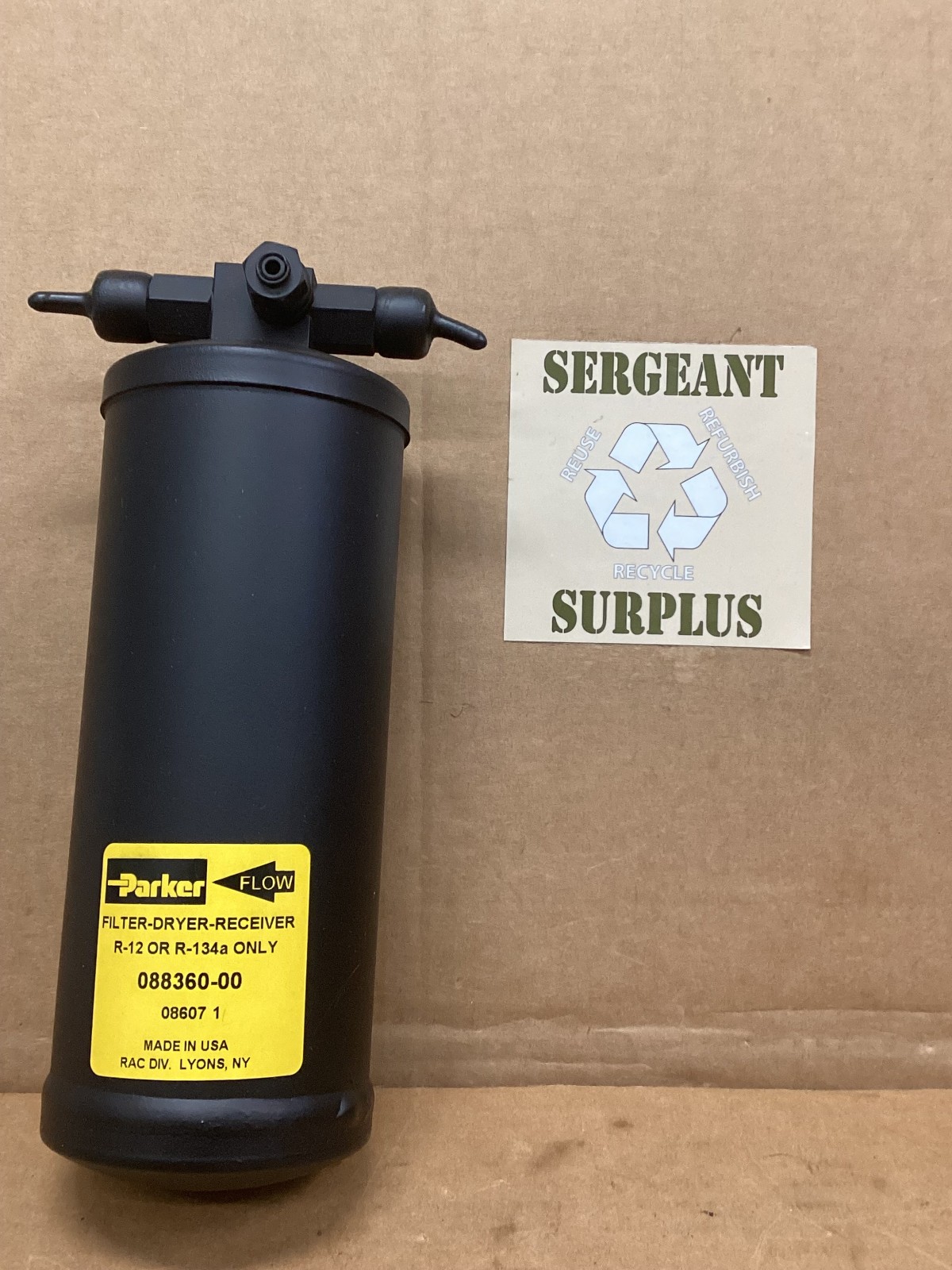 Receiver liquid refrigerant/Parker pn#088360-00