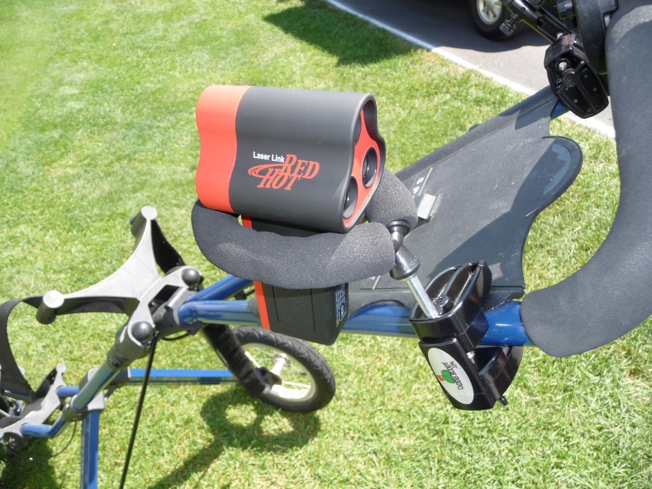 Laser link Golf Cart Mount for Redhot, Quickshot and Switch Rangefinders