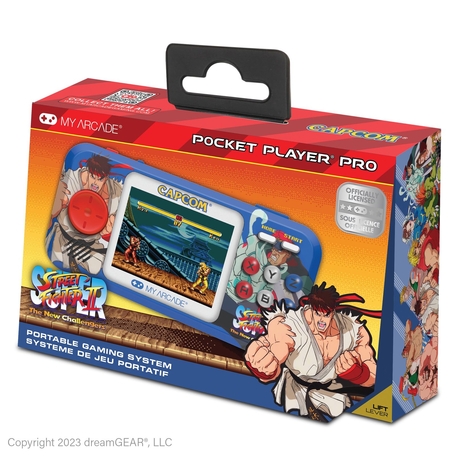 Street Fighter II Pocket Player Pro: Capcom, Retro Gaming, 2 Games in 1