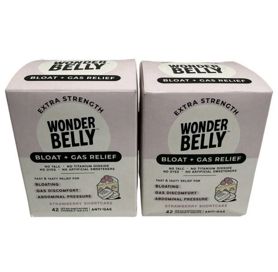 Wonder Belly Bloat + Gas Relief Strawberry Shortcake 84 Chewable Tablets