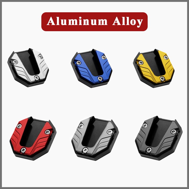Motorcycle Bikes Kickstand Extender Foot Side Stand Extension Pad Support Plate