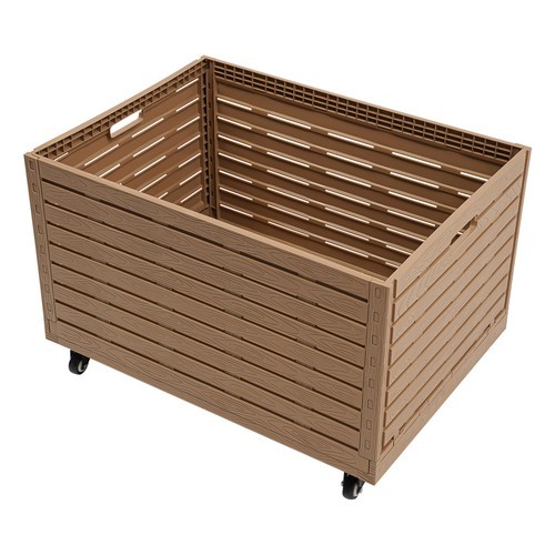Large Stackable Collapsible Storage Bins Dolly Cart with Wheels for markets