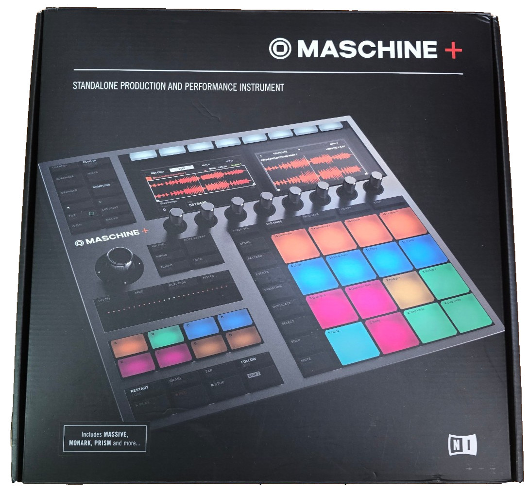 NI Native Instruments Maschine + Plus Controller Orig. Box w/ Registration Code