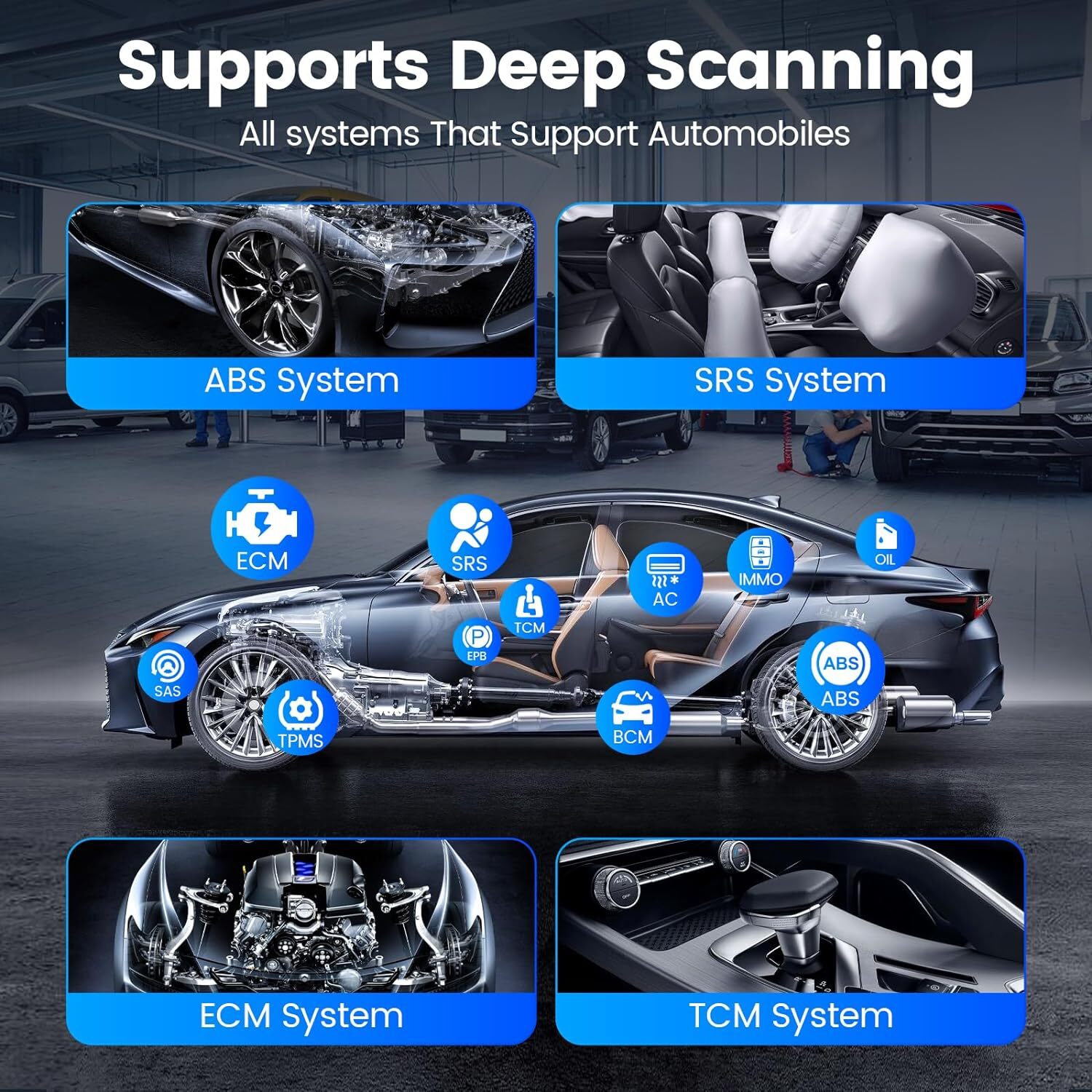 MUCAR DriverScan Full Bidirectional Scanner All System Diagnostic Tool 15+Resets