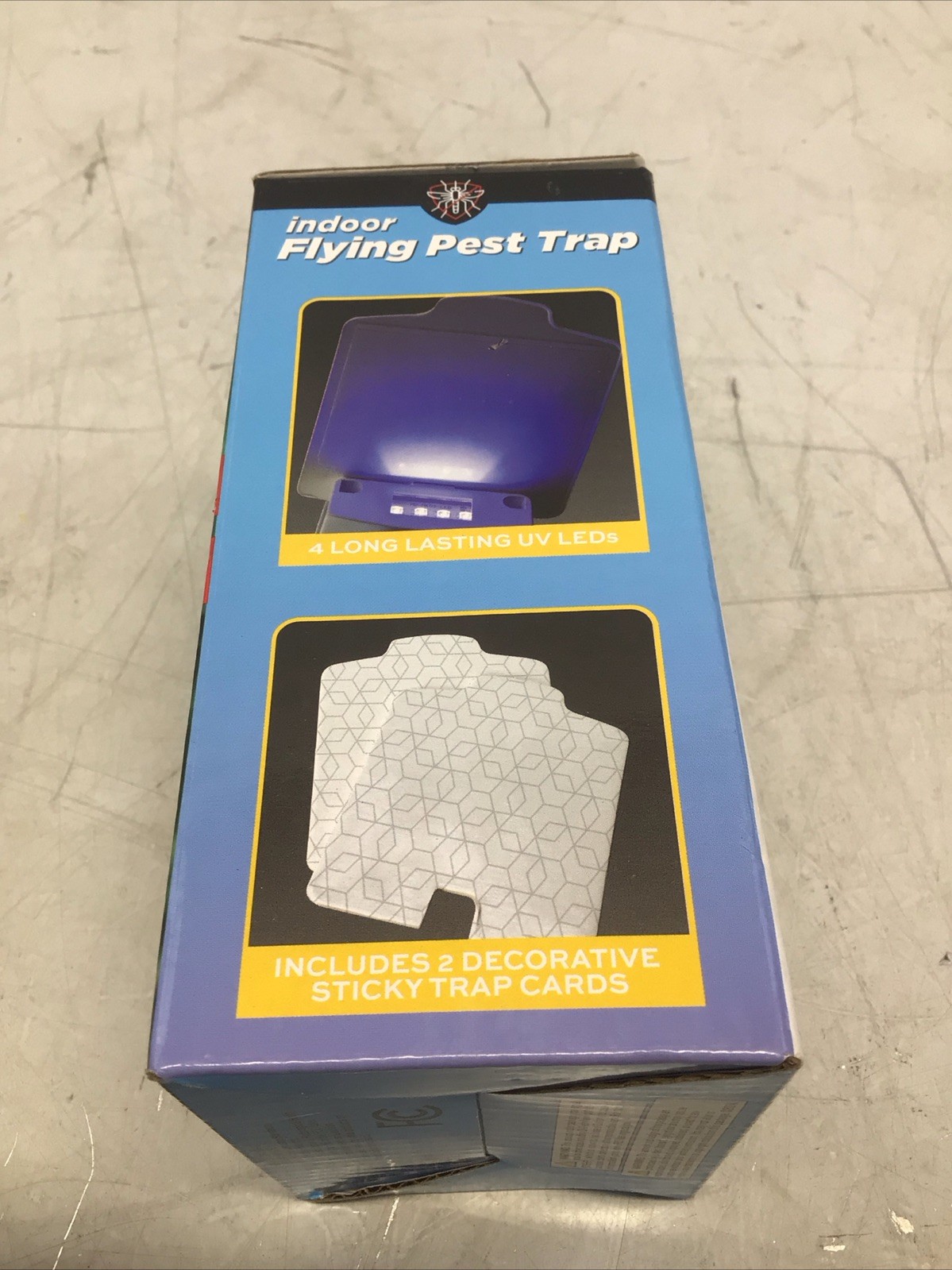 Indoor Flying Pest Trap Safe Chemical Free UV Unit And 2 Sticky Trap Cards