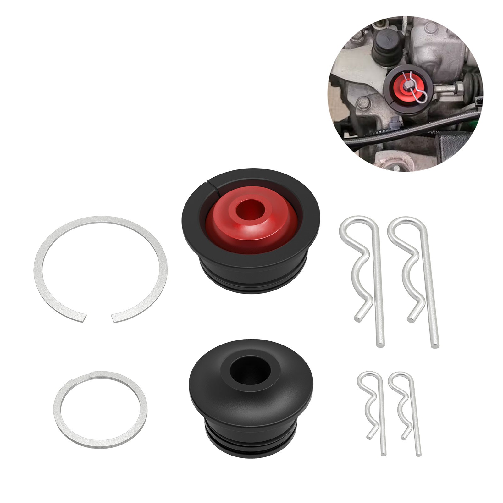 BEVINSEE K Series Shifter Cable Bushings Set For Honda Civic 2007+ Accord 2008+