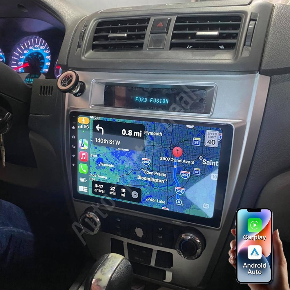 CarPlay For 2010 2011 2012 Ford Fusion Android 13 Car Radio WIFI GPS W/ Camera