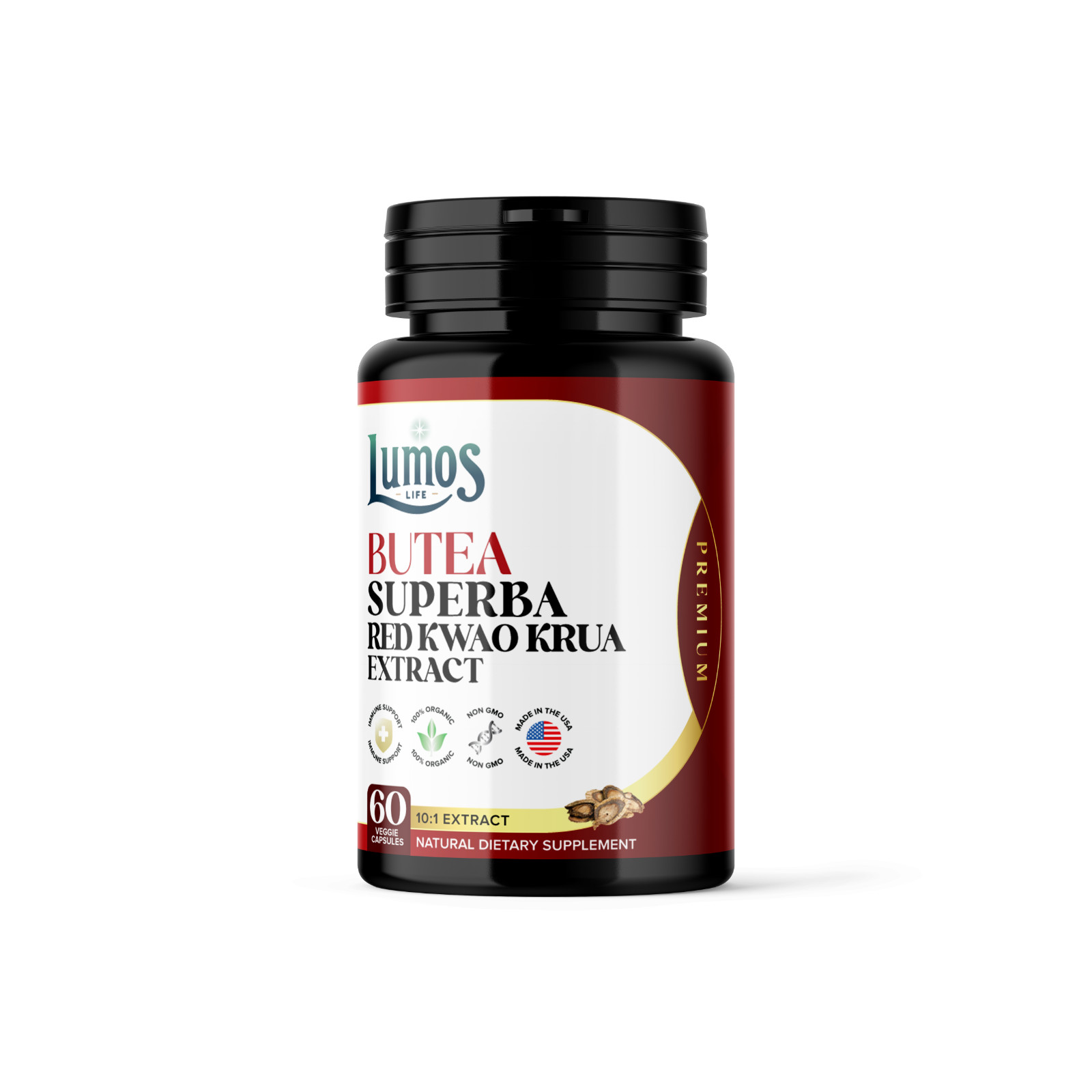 Butea Superba Pills Red Kwao Krua 1000mg DAILY Caps Mens Health ORGANIC
