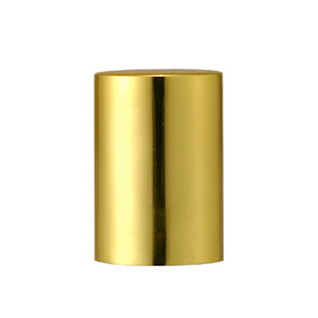 12 Pcs 10mm Aluminum Standard Gold Cap For 10ml & 5 ml Roll on Bottle