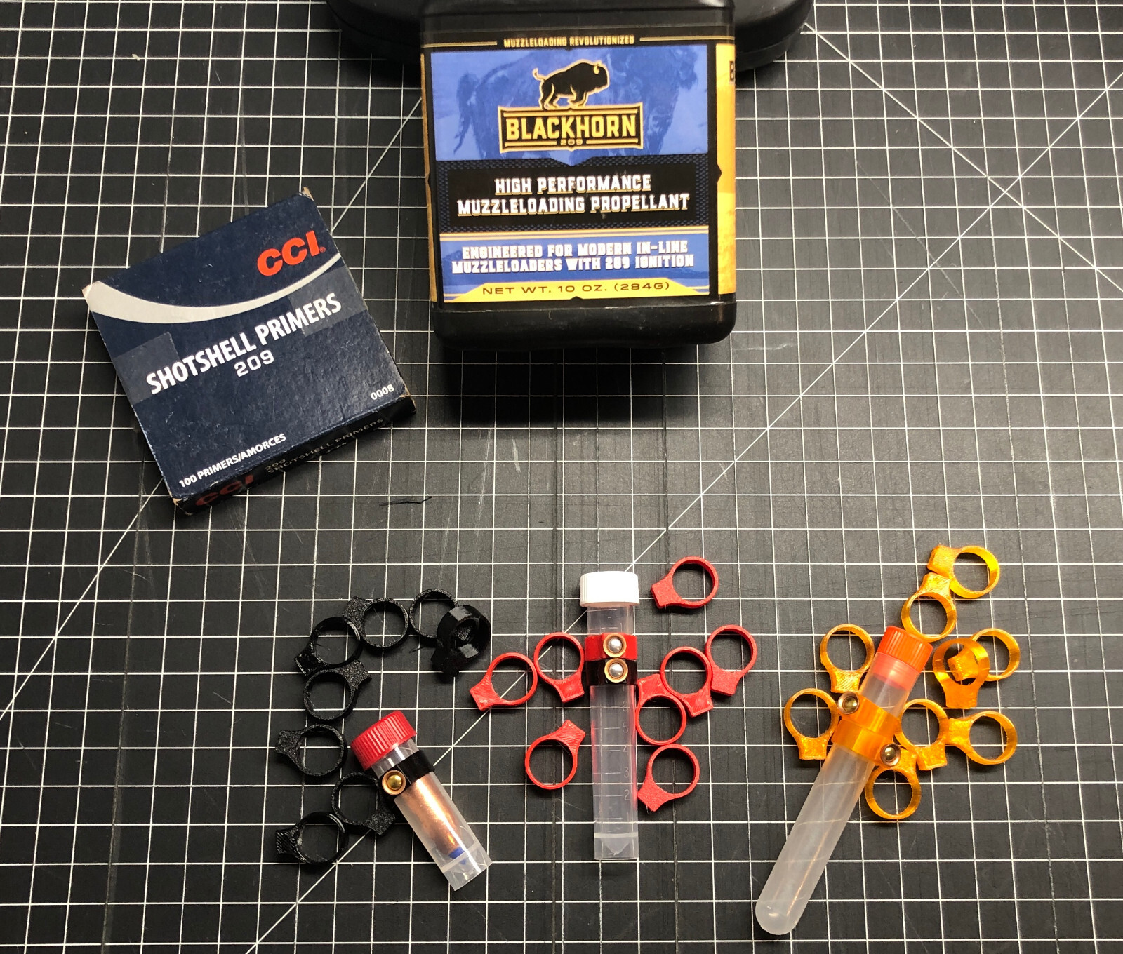 10 - 209 Primer Holders for Blackhorn & Black Powder Charge Tubes
