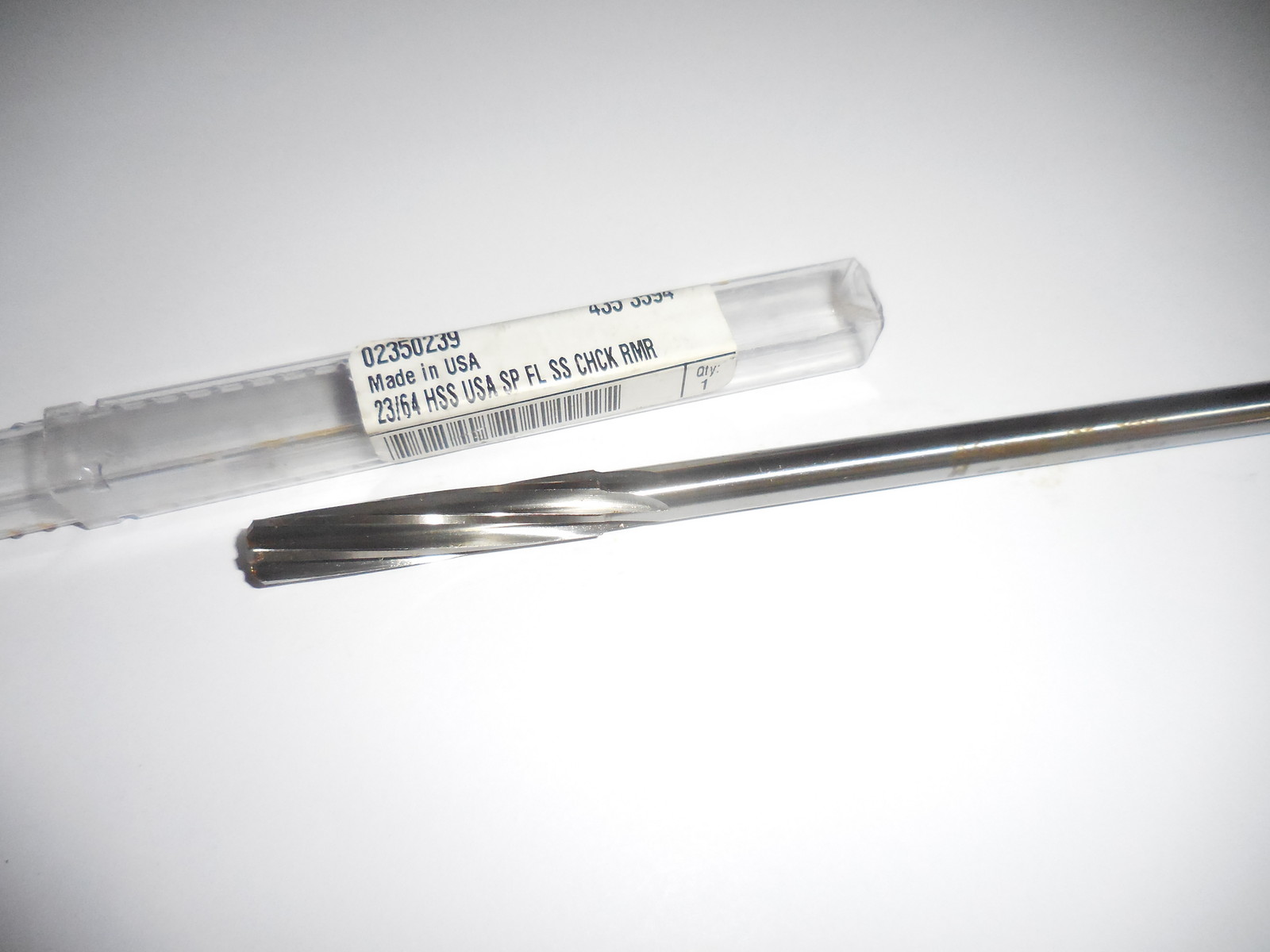 NEW 435 3594 YANKEE 23/64  HSS USA  SPIRAL FLUTE REAMER , FREE SHIPPING!!!