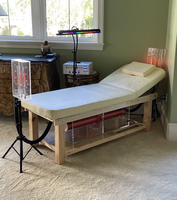 Tesla Wellness Table Using Med Bed Technology Creating An Electric Plasma Field