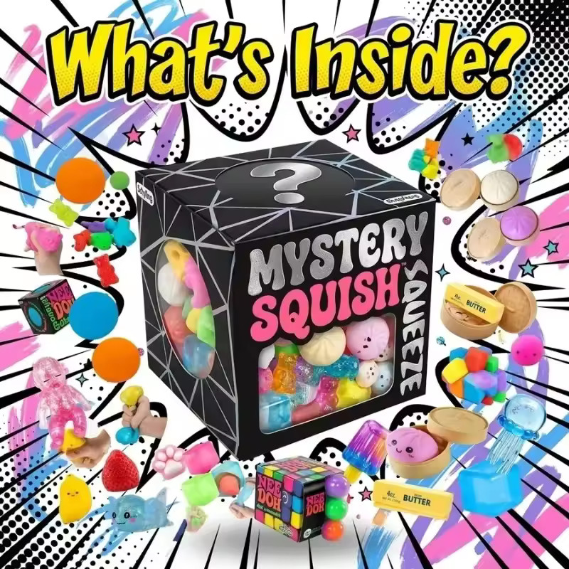 1PCs Cute Cube Ocean Squishy Blind Box Toy NEW
