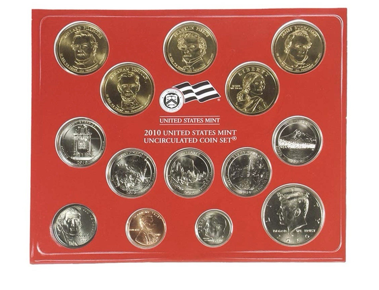 United States Mint Set 2010 Denver Uncirculated 14 Coin Set OGP Packaging