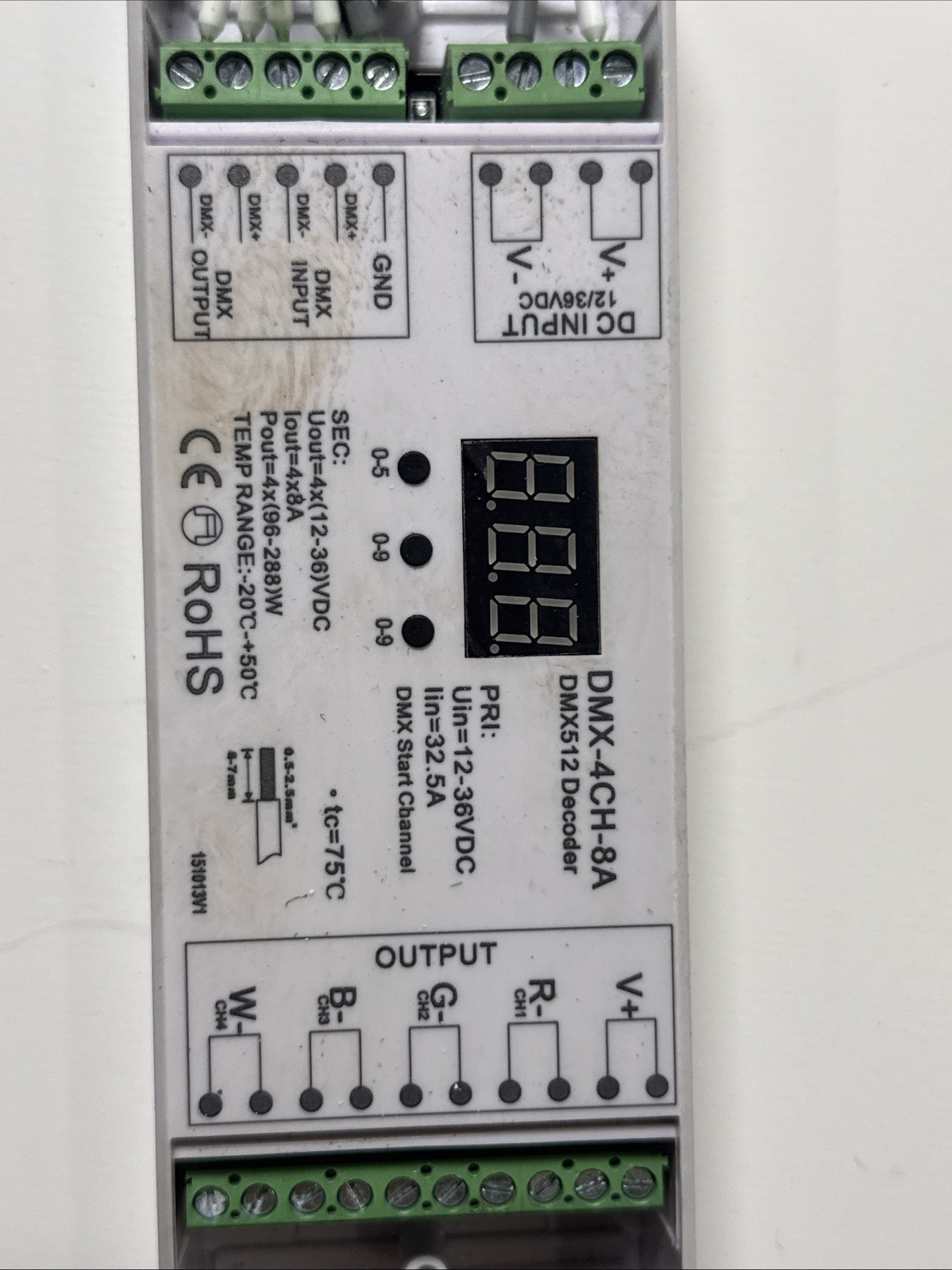 4 Channel LED DMX-4CH-8A DMX512 Decoder