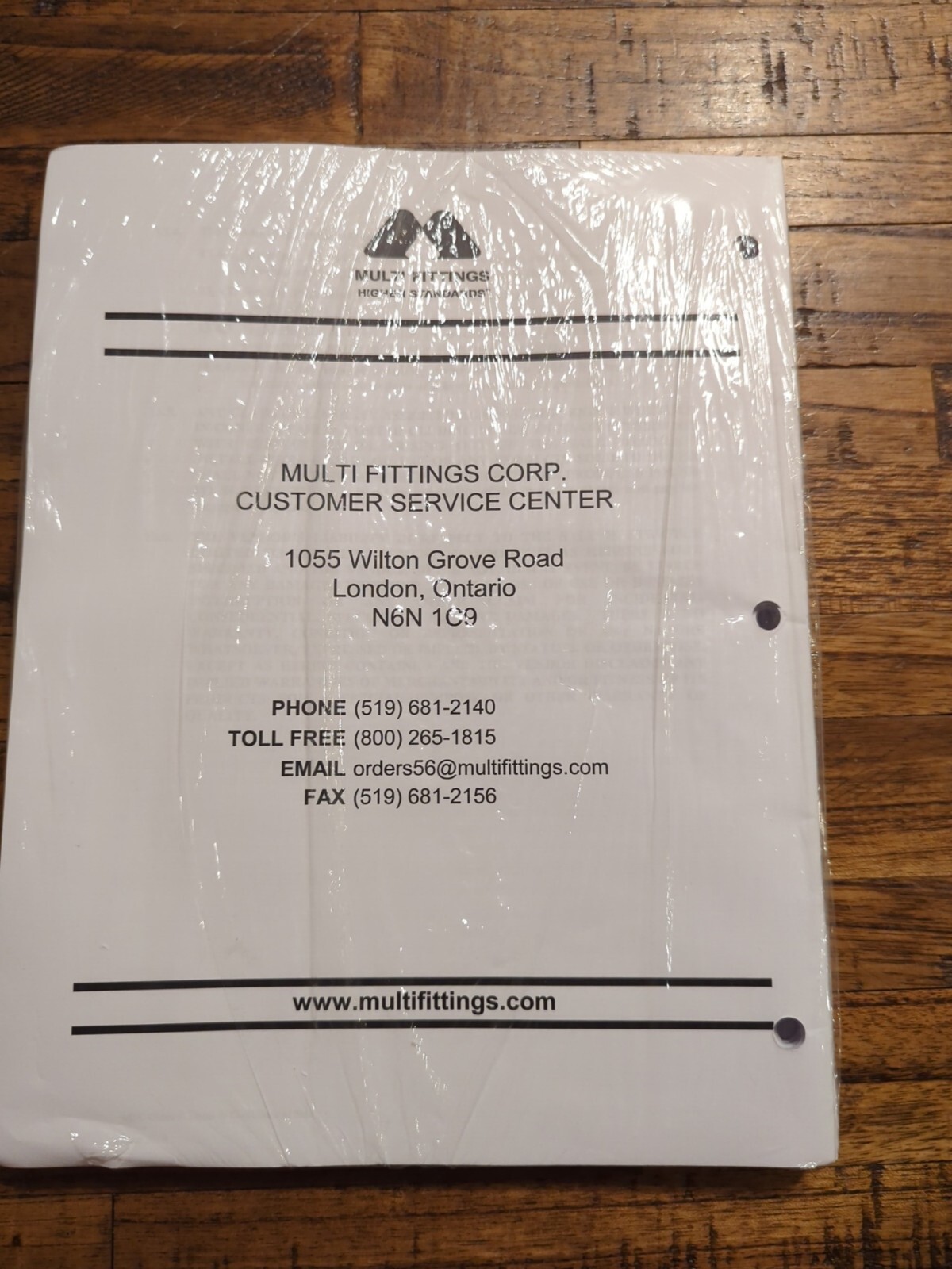 Multiple Fittings Backwater Valves Specifications May 2022