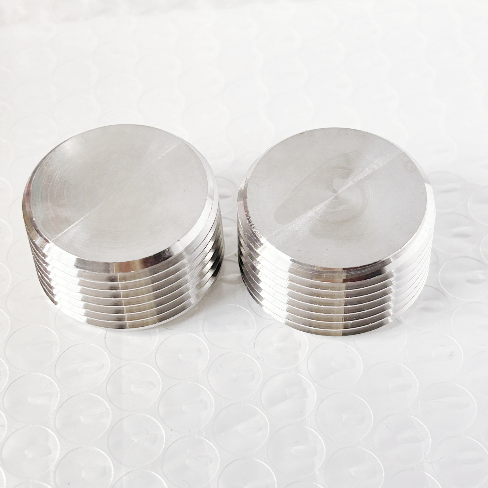 Pack of 2, Stainless Steel Pipe Fitting Hex Socket Countersunk Plug 1" NPT Male