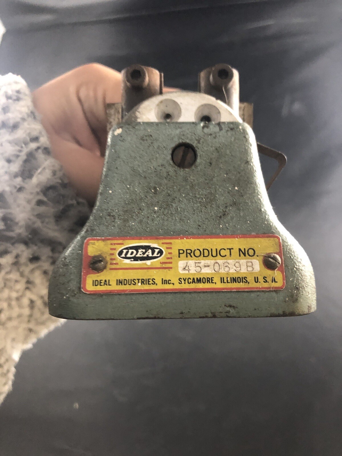 Vintage IDEAL SYCAMORE Bench MountedWire Stripping Machine (MINT)-A3.2 incomplet