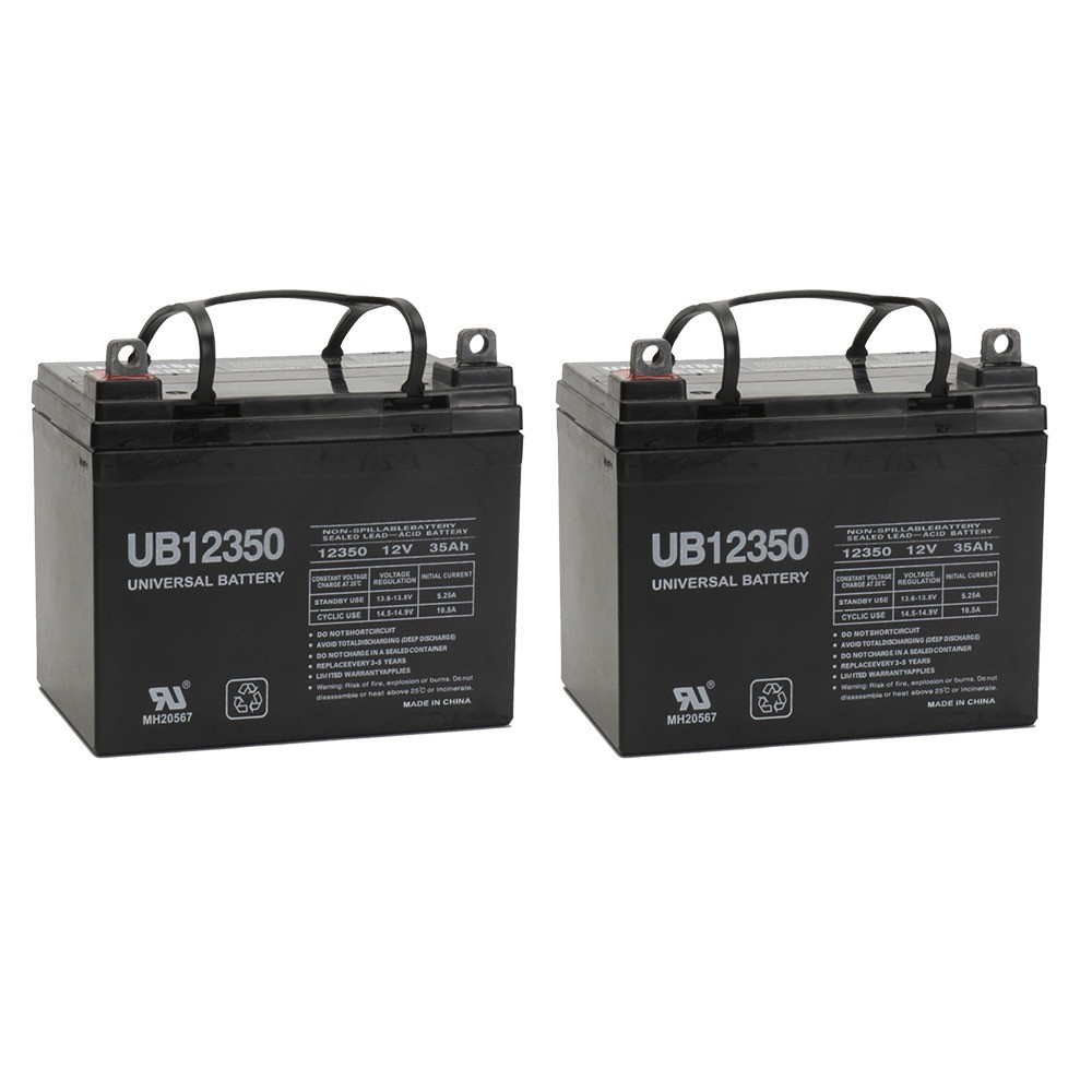 UPG 2 Pack - 12V 35Ah U1 BATTERY MK MU-1SLD M AGM NUT AND TERMINALS