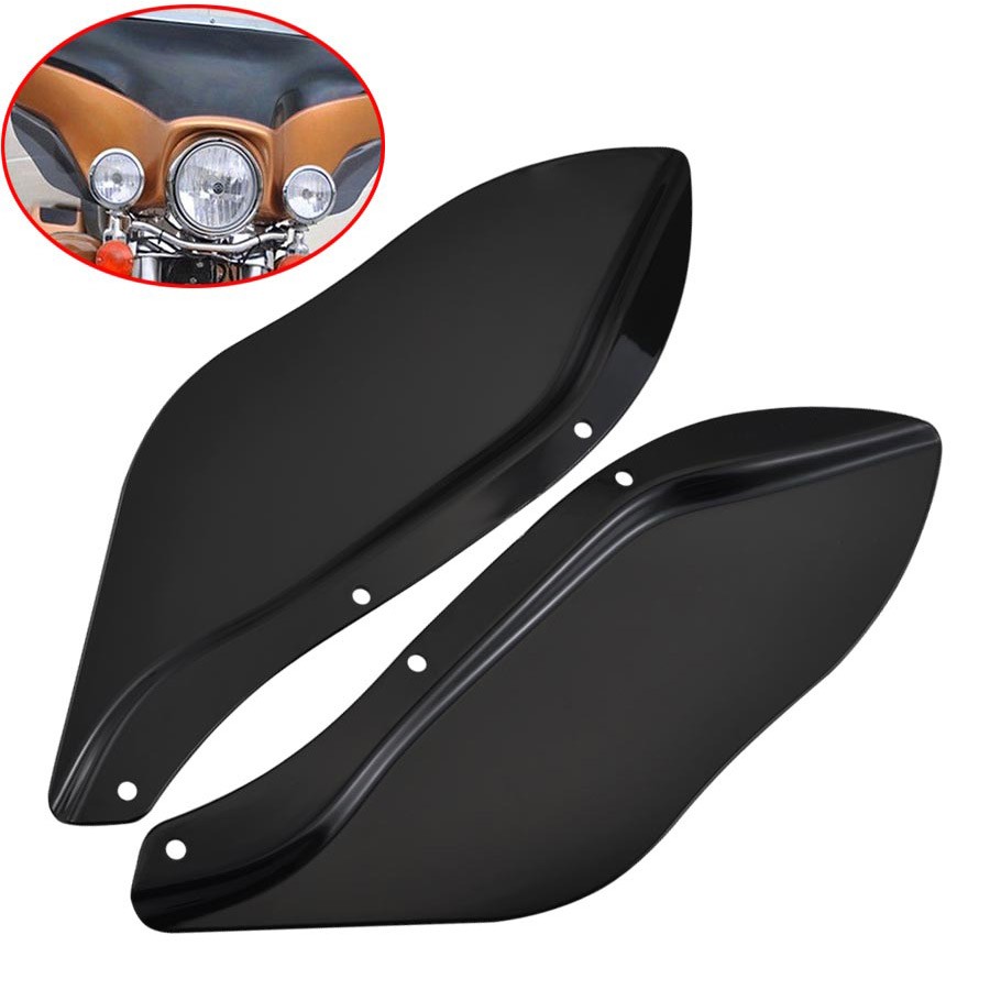 Black Side Fairing Wing Air Deflectors Fits for Harley Electra Glide 1996-2013