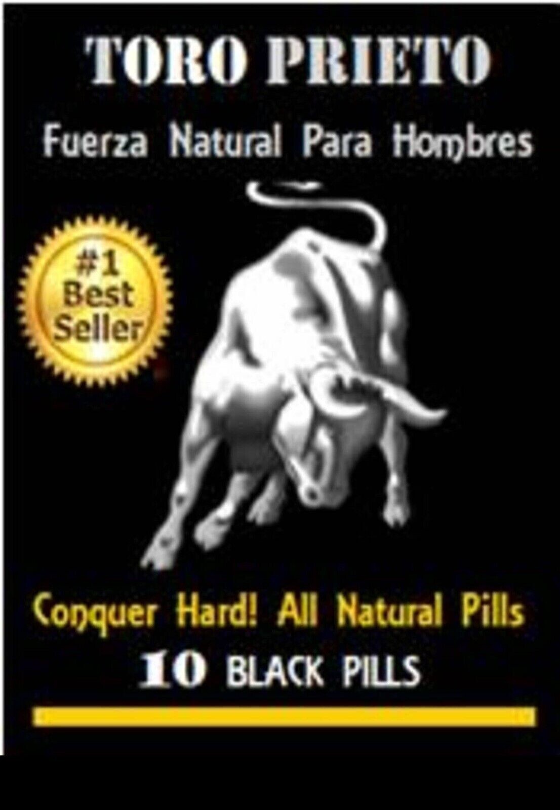 20 Pills Male & Female TORO PRIETO Enhancing Support Supplement