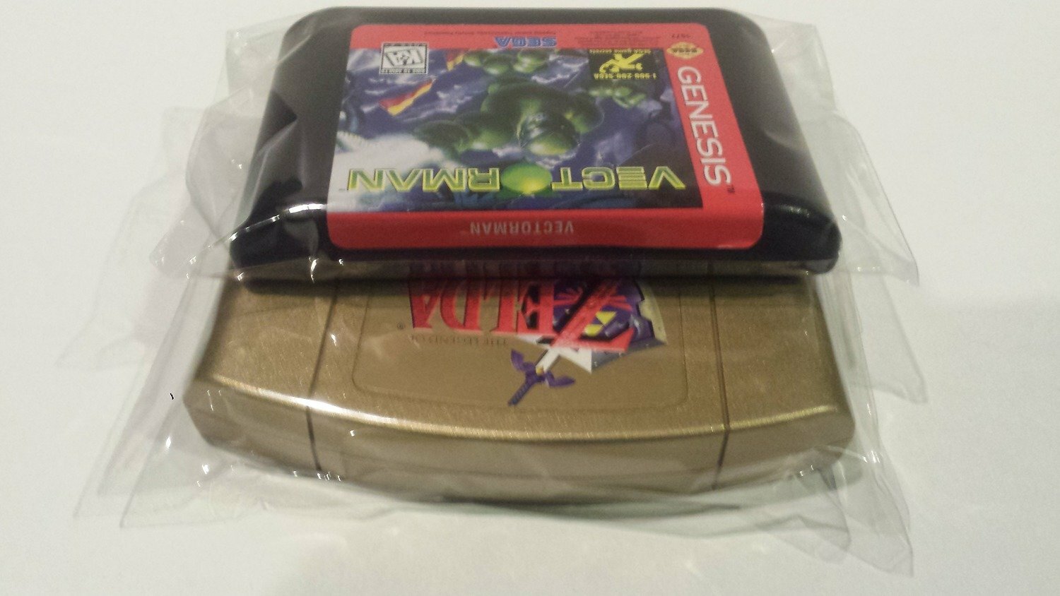 100 NEW Resealable Protective Plastic Sleeves / Bags for N64 Cartridges