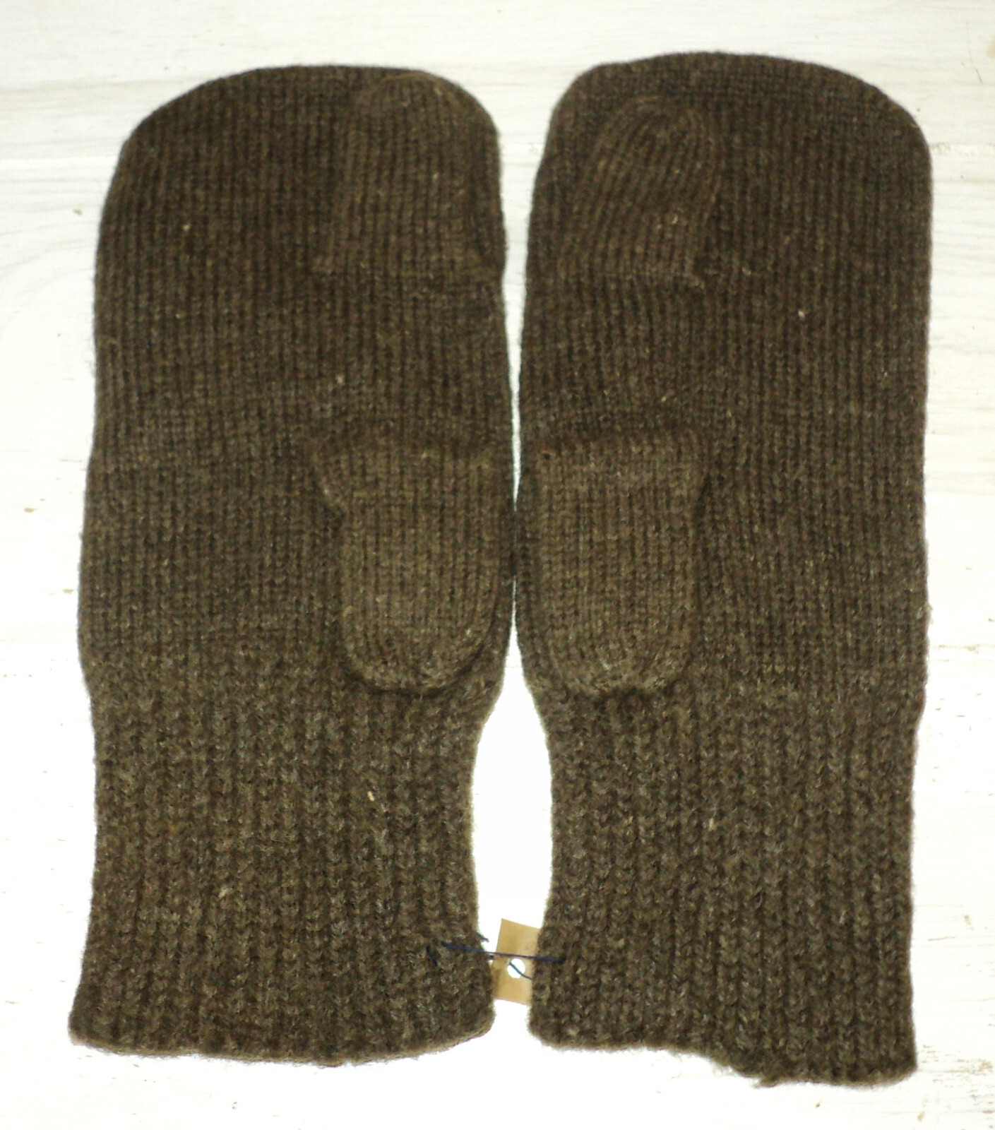 100% Wool Trigger Finger Mitten Inserts Medium NOS