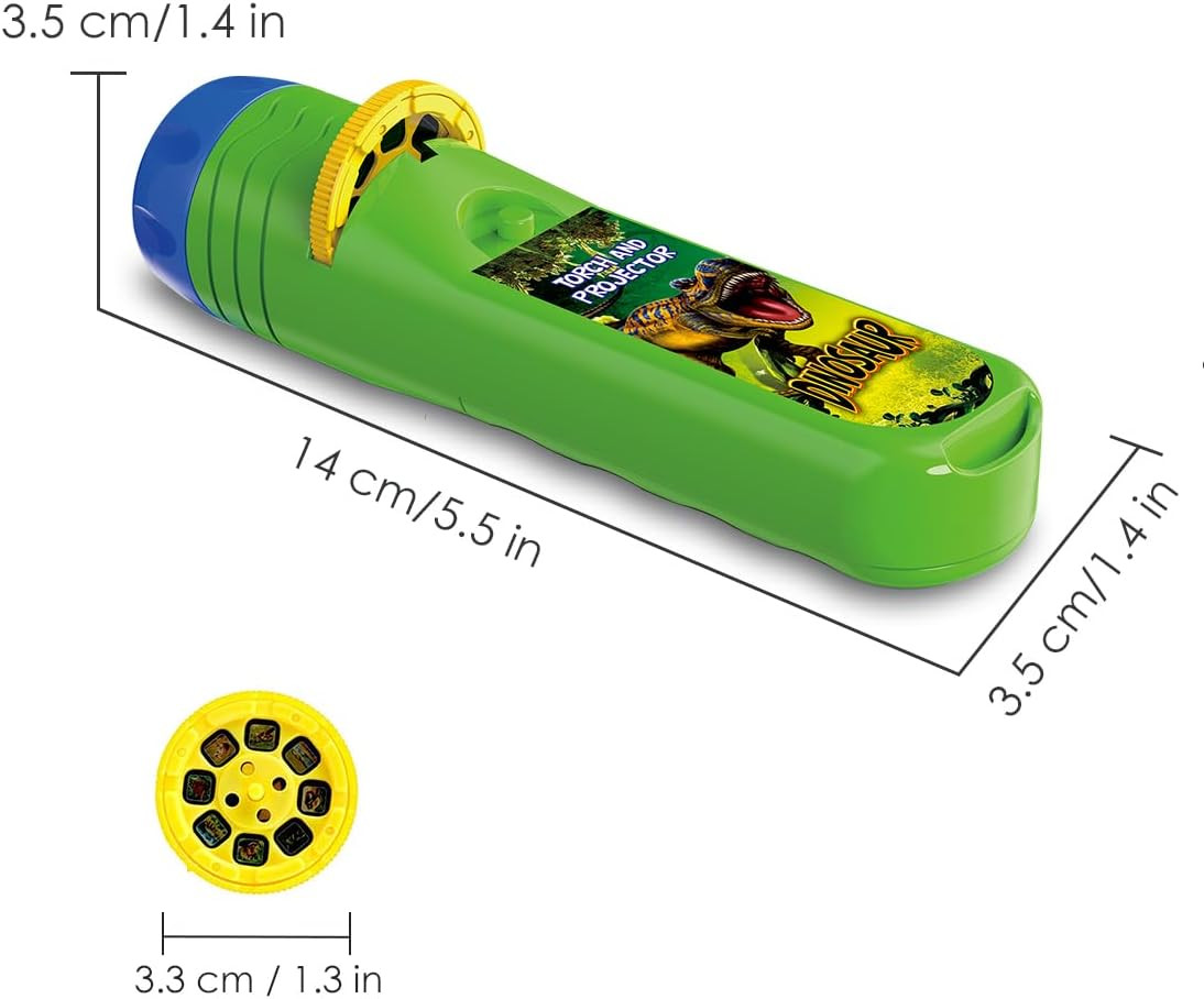 Pup Go Dinosaur Kids Flashlight Projector Torch with 3 Discs 24