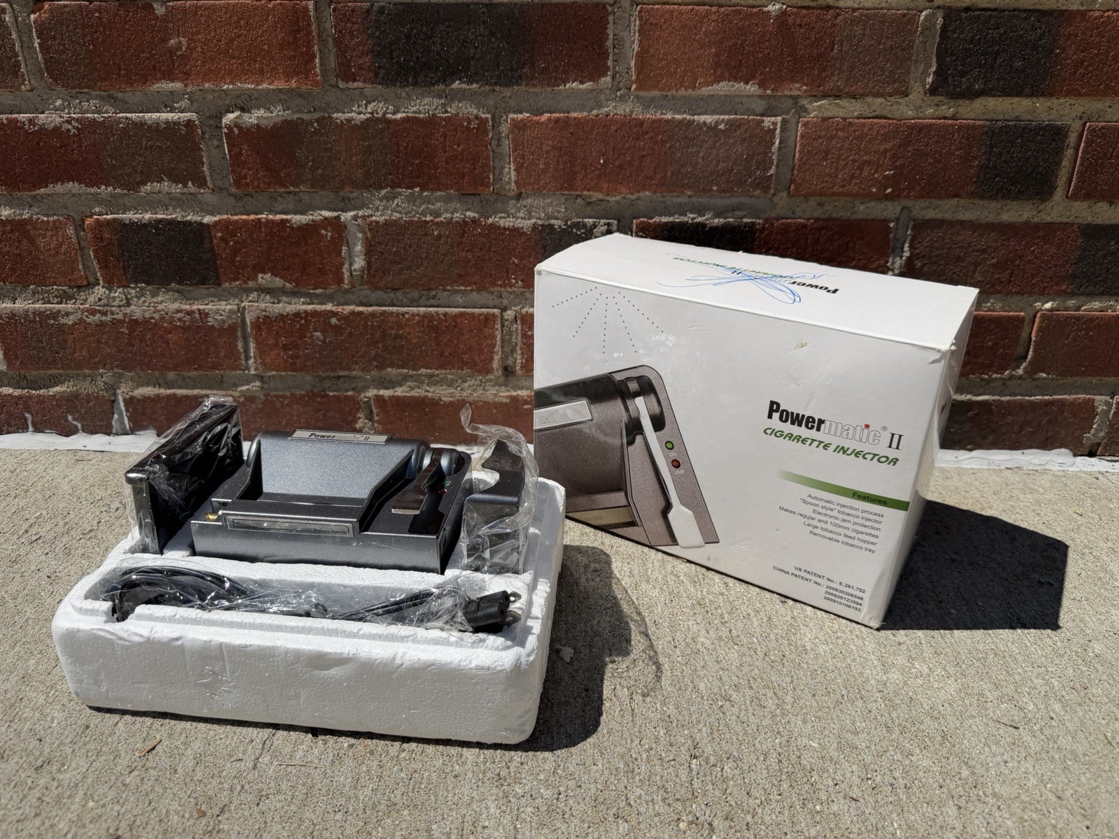 Powermatic II+ Electric Cigarette Injector Machine w/ Power Cord.