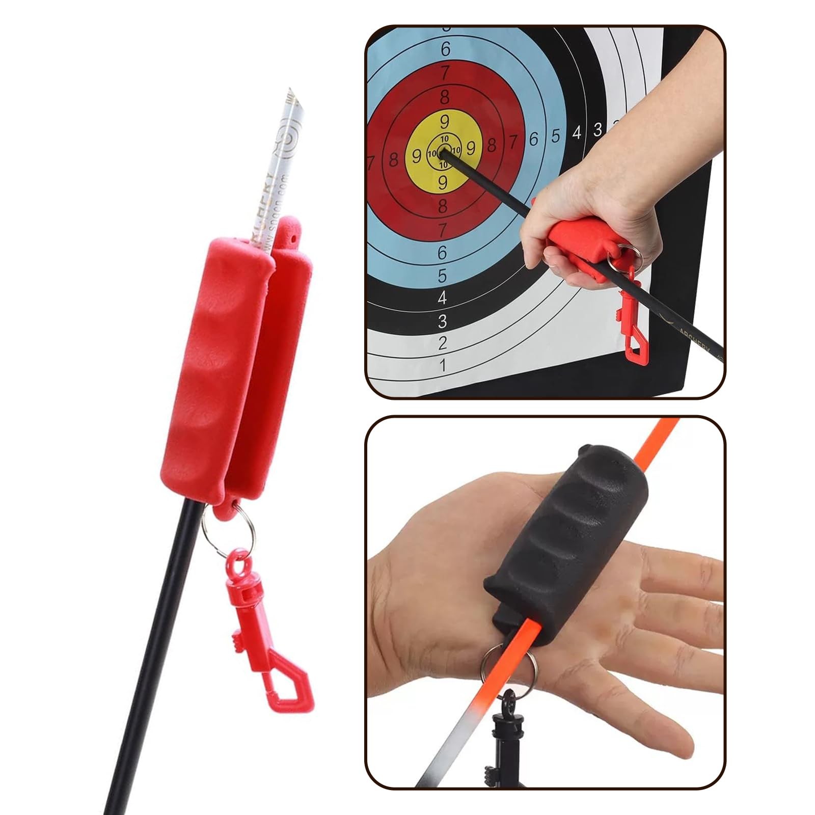 2PCS Archery Arrow Puller Silicone Gripper 3D Target Quick Release Remover Er...
