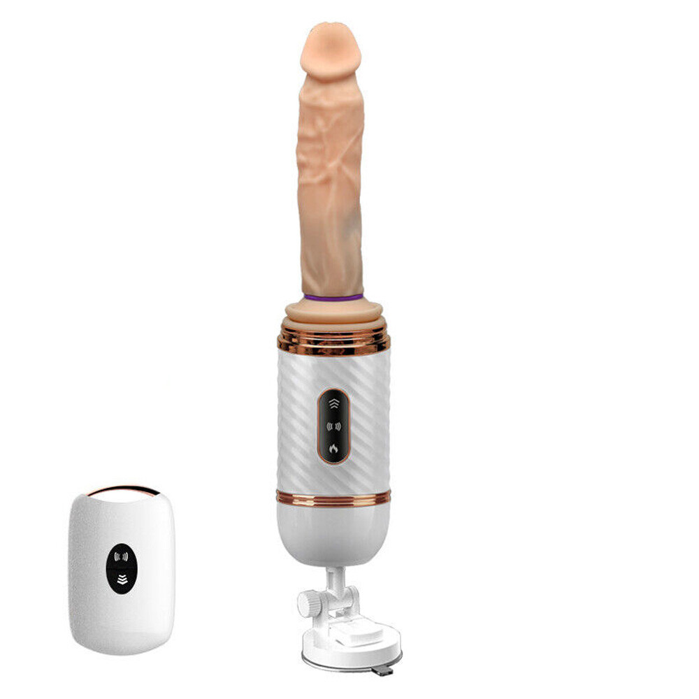 Cyclone Fire Thrusting Sex Machine w/ Heating, 7 Mode (Detachable Suction Cup)