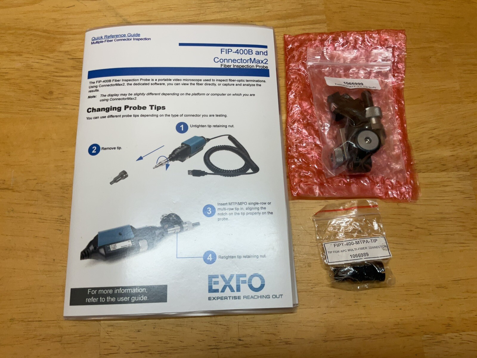Exfo FIPT-400-MTP Tip MTP / MPO APC Inspection For FIP Series Microscope MF