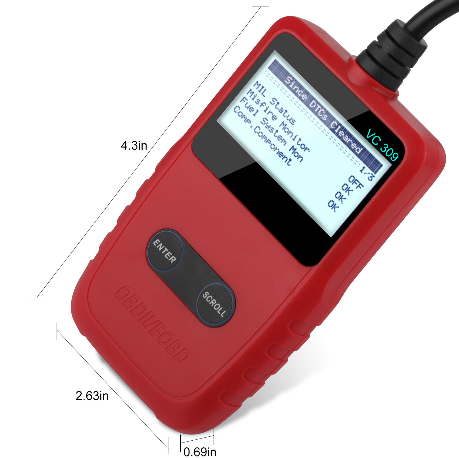 Automotive OBD2 Scanner Car Code Reader Diagnostic Tool Shut Engine Light Off
