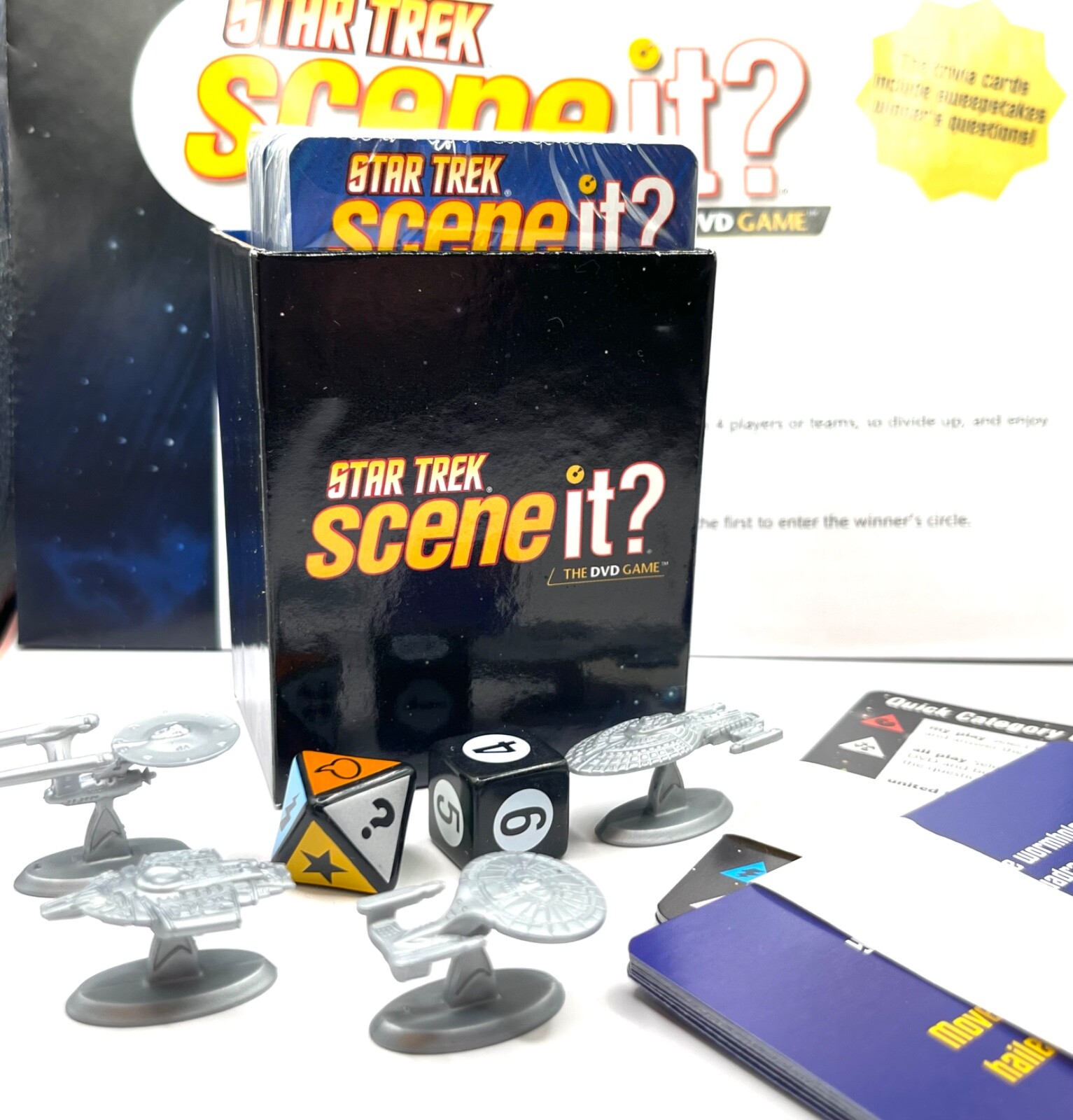Scene It Star Trek DVD Trivia Individual Game Replacement Parts You Pick Pieces