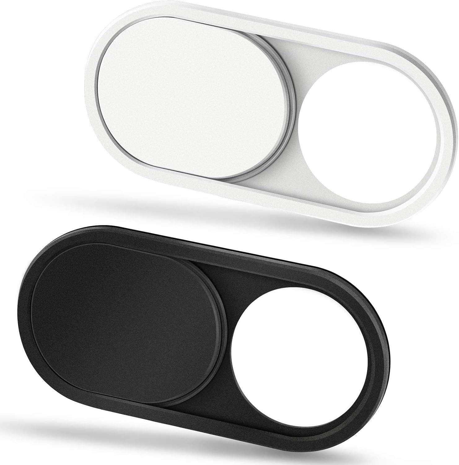 CloudValley Camera Cover Slide, 0.023Inch Ultra-Thin Black&White, Web Webcam Cov