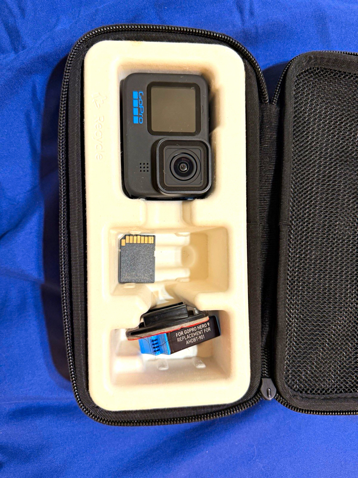 GoPro HERO9 Black Action Camera Bundle w/ Case, Battery & microSD Card