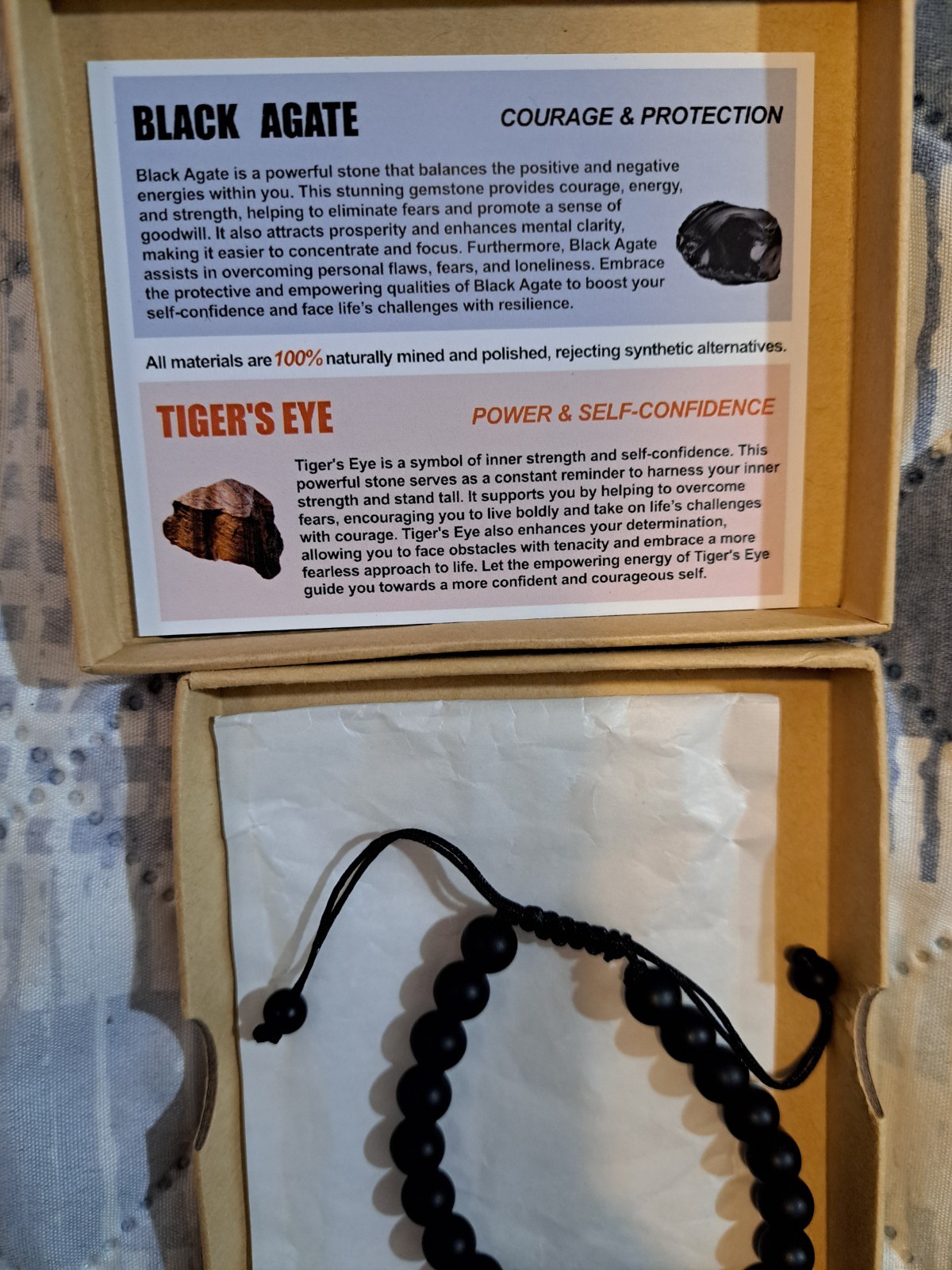 Tiger Eye Agate Bracelet Hand Made.