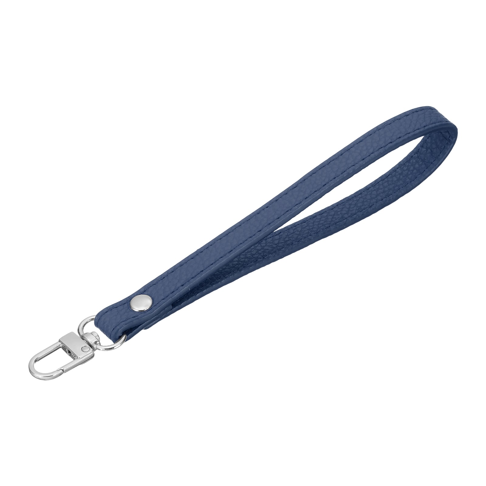 Leather Wristlet Strap, PU Leather Wristlet Keychain Strap Dark Blue