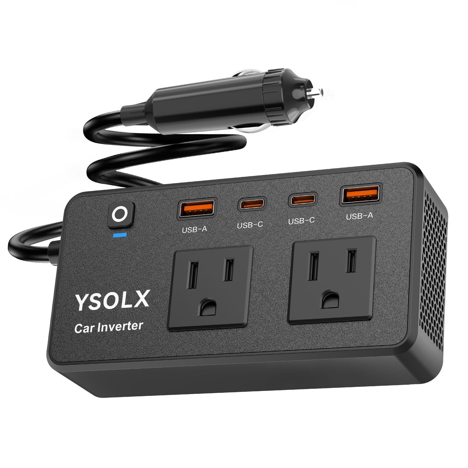 300W Car Power Inverter - YSOLX Dual DC 12V to 110V AC Car Outlet A... Fast Ship