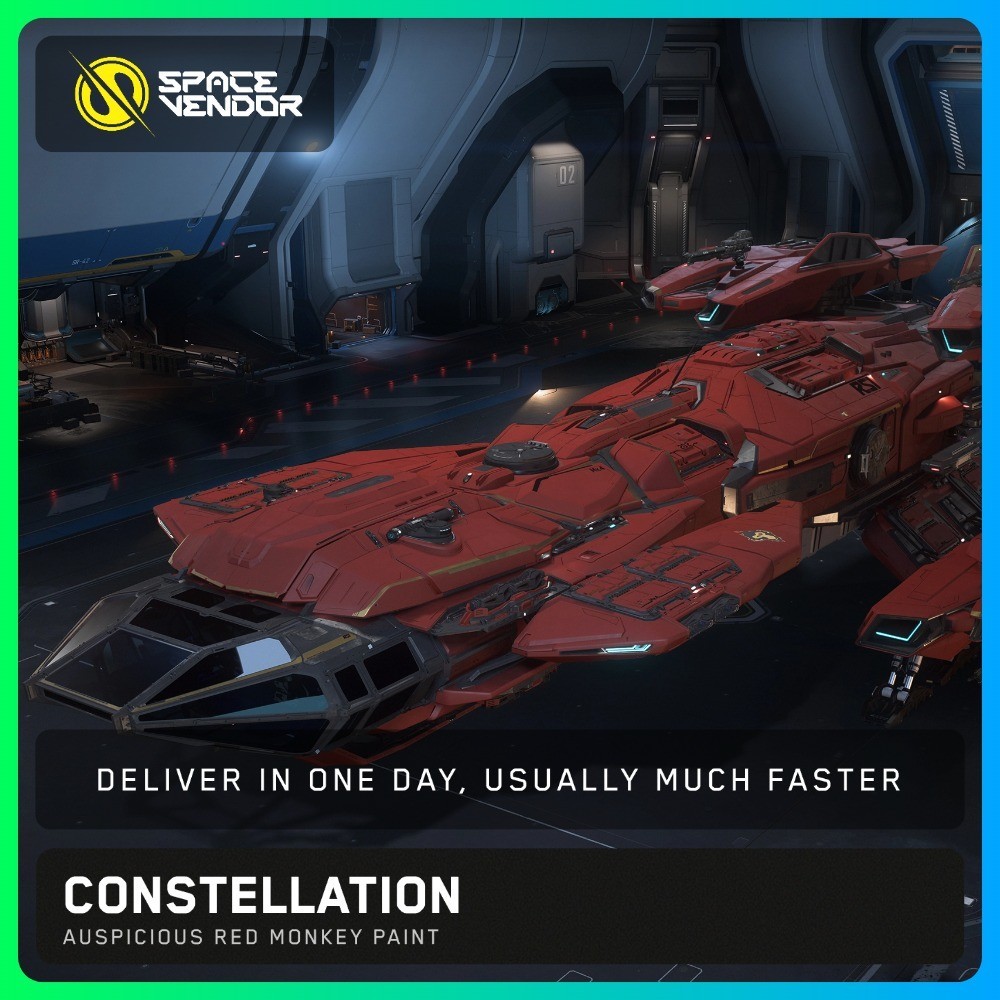 Star Citizen - Constellation - Auspicious Red Monkey Paint - Space Vendor