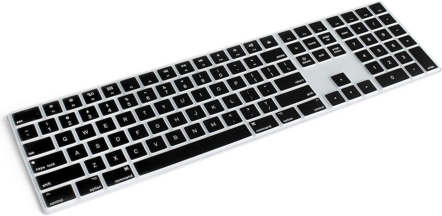 Funda De Silicona Para Teclado Apple Magic Con Teclado Numerico Color Negro