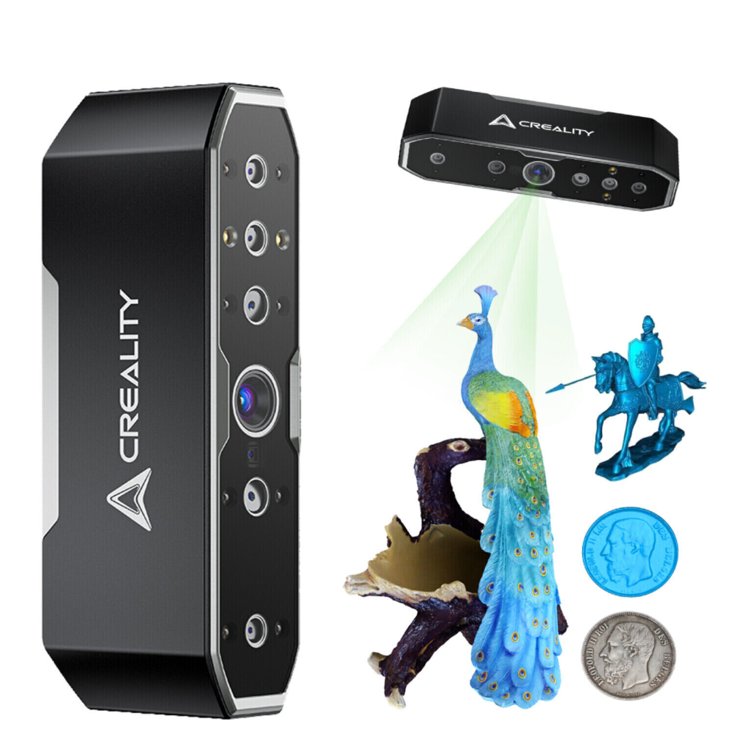 3D Scanner CR-Scan Otter 20fps w/ Four-Lens Stereo Vision 10-2000mm Range US