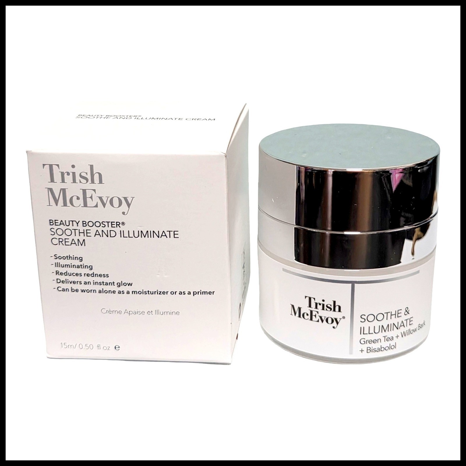 Trish McEvoy Beauty Booster Soothe and Illuminate Cream 15ml 0.50oz New in Box