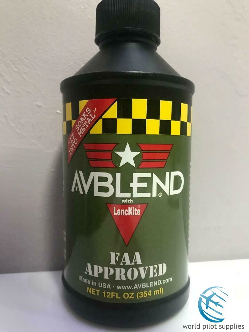 Avblend Aviation Oil Additive with LencKite 12 Oz FAA Approved w/ Certs