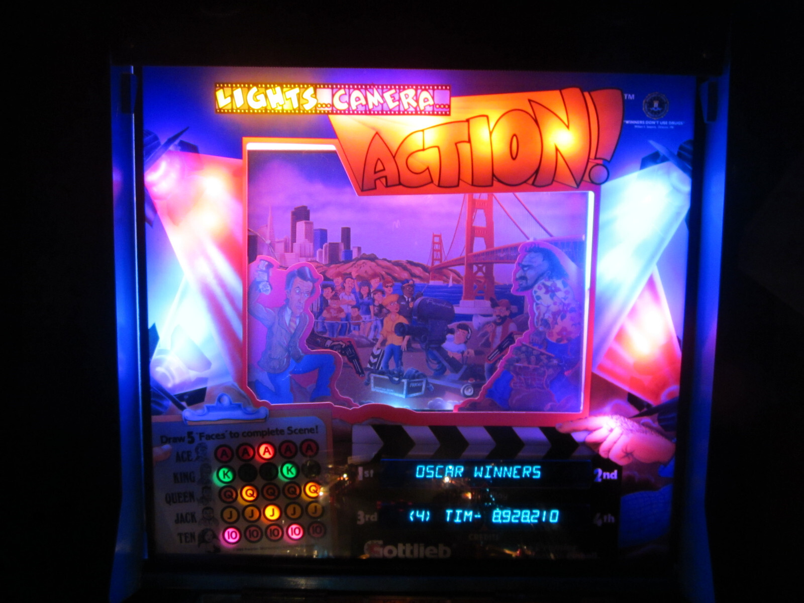LIGHTS, CAMERA, ACTION PINBALL Complete LED Lighting Kit custom SUPER BRIGHT KIT