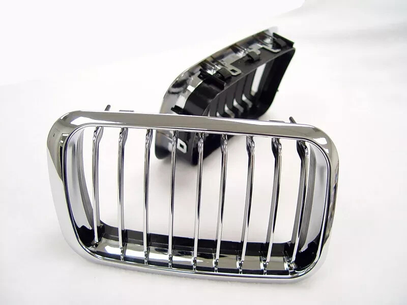 Euro Wide Sport Chrome Front Nose Grill Grille For 1992-1996 BMW E36 3 Series